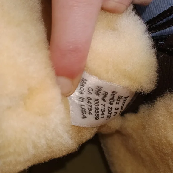 L.L. Bean Sherpa Lined Lace-Up Duck Boots Women's Size 8 - Picture 5 of 5